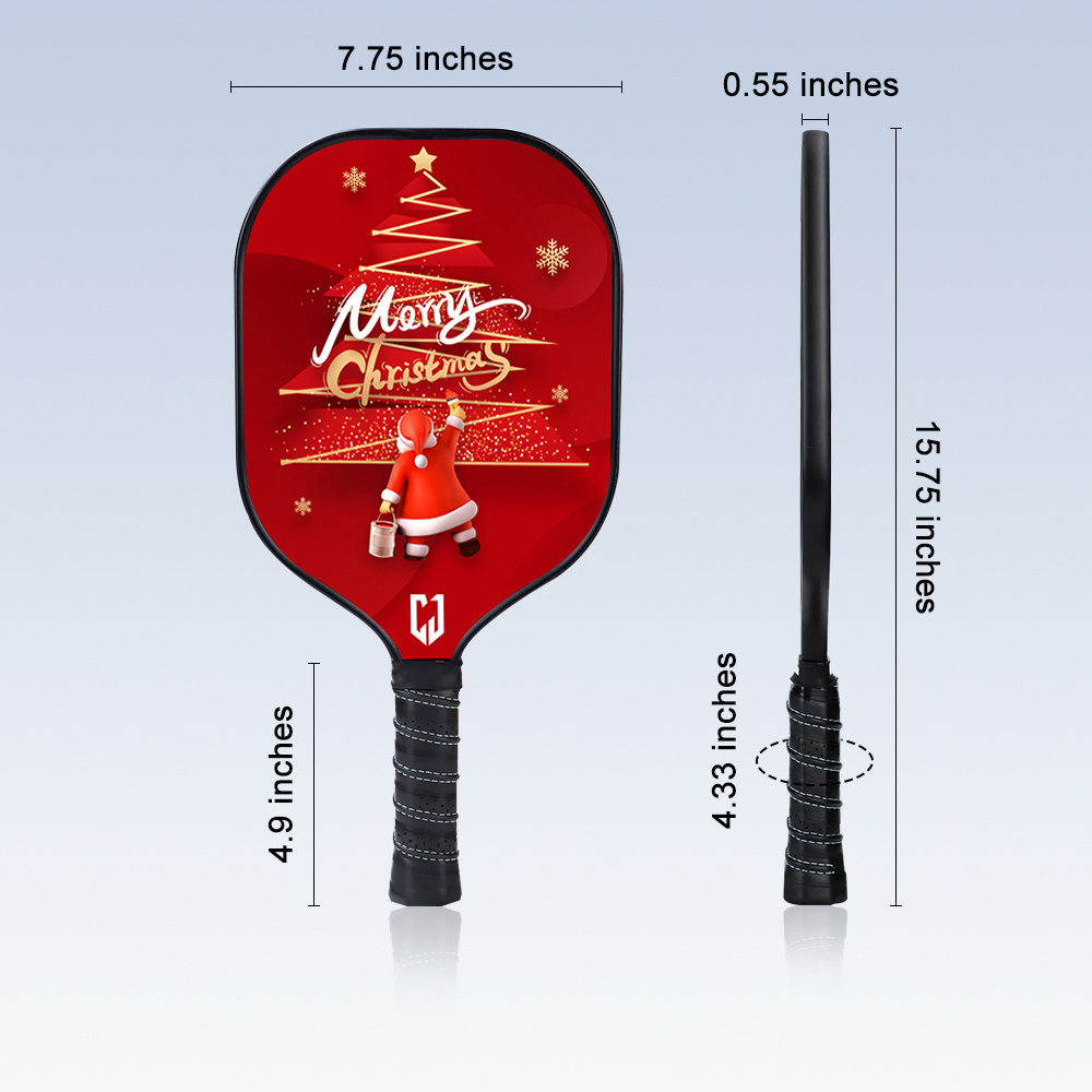 christmas pickleball paddle