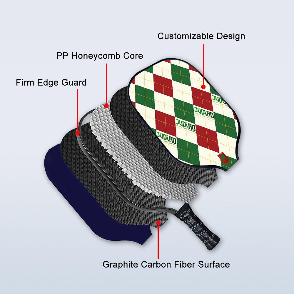 Grid pickleball paddle