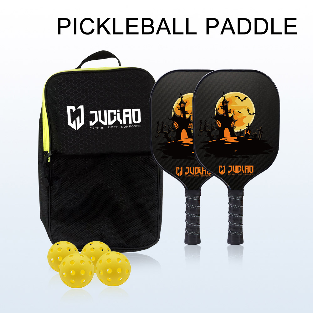 Einzigartiges Halloween-Pickleball-Paddel aus thermogeformtem 3K-Carbonfaser-Graphit